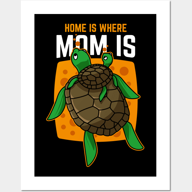 Mother and Children Animal Tshirt for Mother Lovers Wall Art by AlleyField